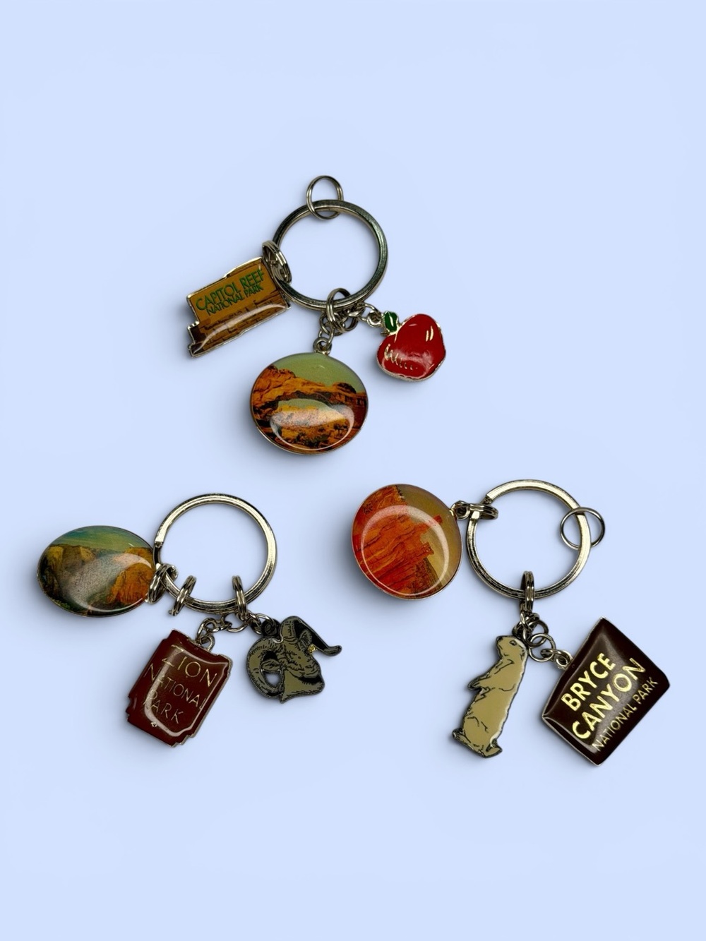 National Park Souvenir Keychains Graphic‎ Charms Scenic Images